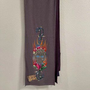 Christian audigier brand cashmere+ wool scarf